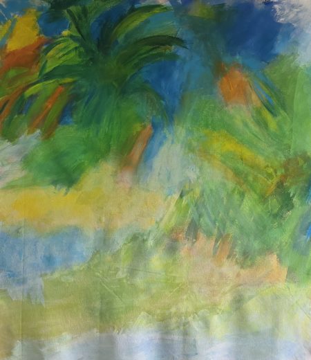"The other palm tree" - "La otra palmera" - Acrylic on cotton canvas - 64x56 in. -  2026